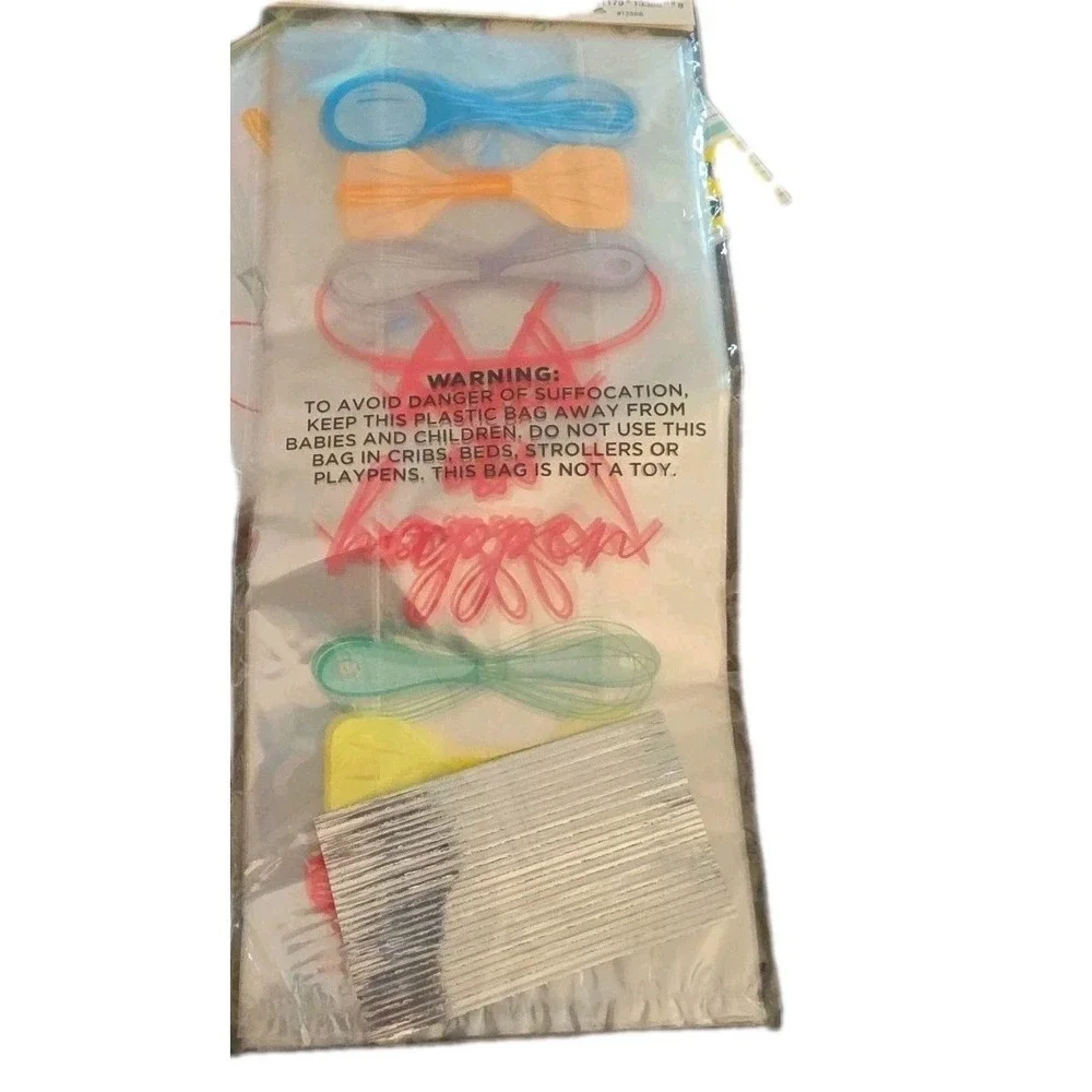 Cello Plastic Party Favor Treat Bags Pack of 16 with Ties #1222-1225